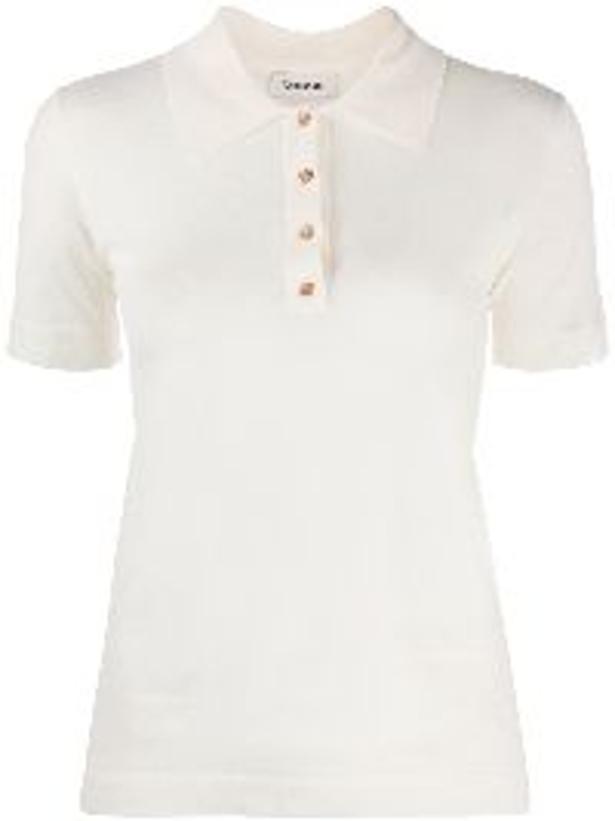 Nanushka Fine Knit Beige Polo Size Xs Merino Wool Shirt